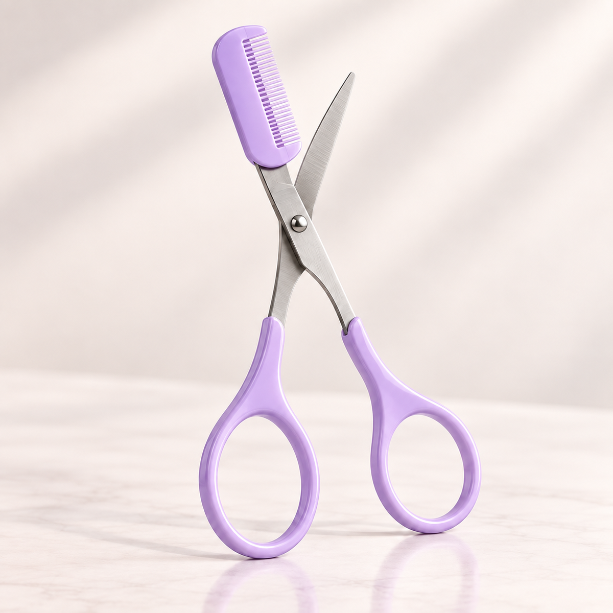 Browly – Tijeras de Precisión para Cejas con Peine