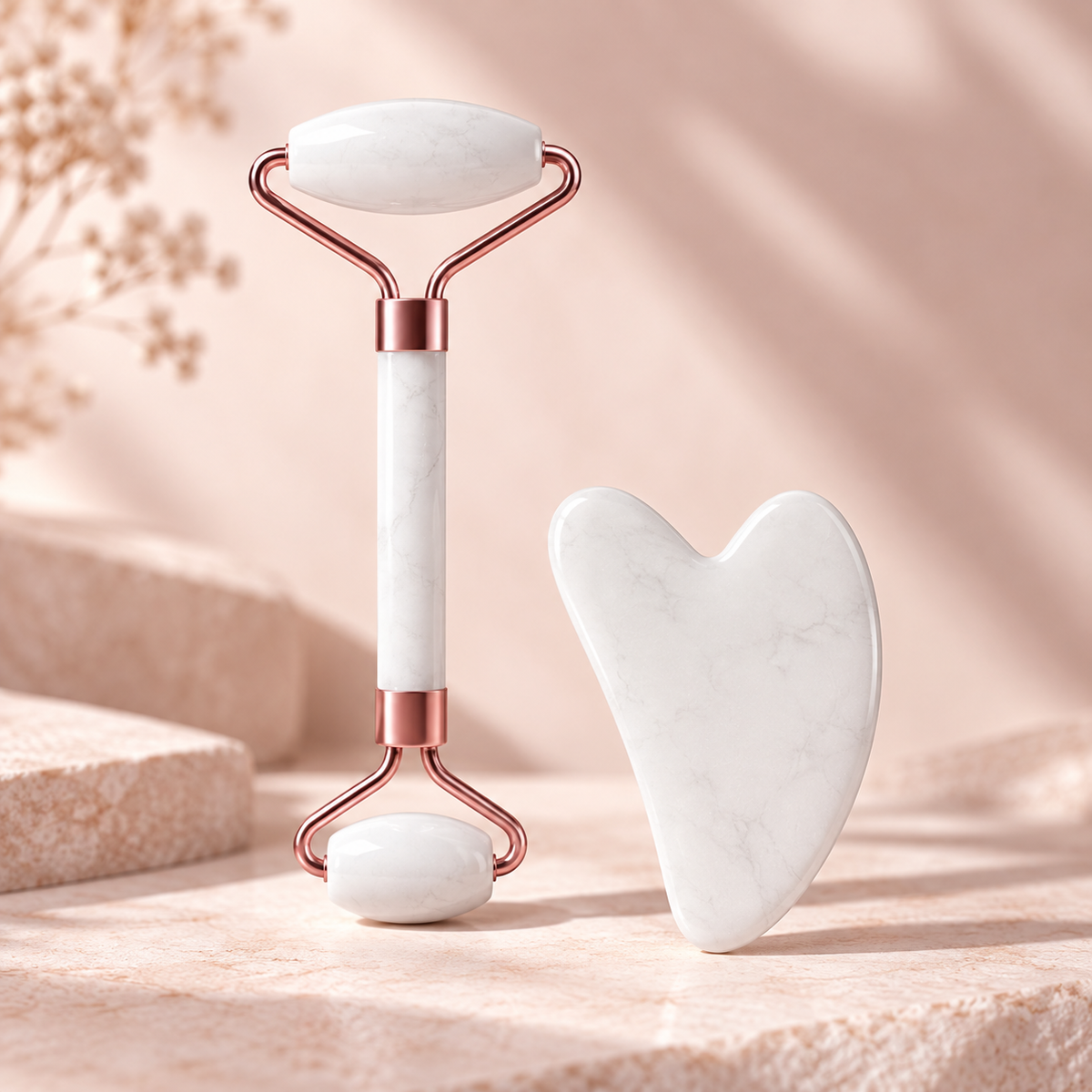 GlowRoll – Rodillo Facial + Gua Sha.