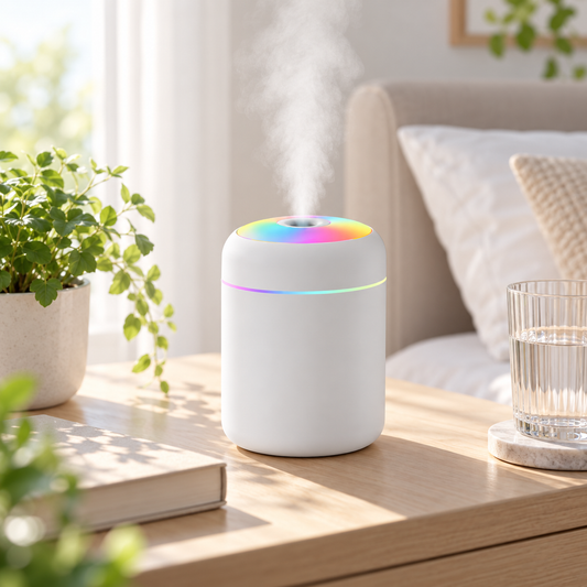 AromaMist – Mini Humidificador USB con Luz LED